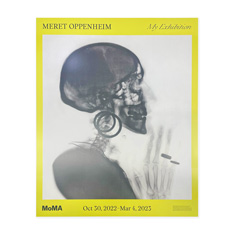 メレット・オッペンハイム:X-Ray of M.O.'s Skull,1964; printed 1981 ロールポスター