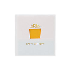 窓カード ミニ Happy Birthday ボックス