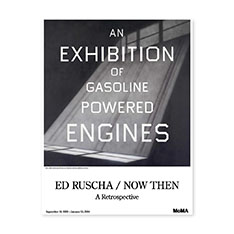 Ed Ruscha：エキシビション ロールポスター
