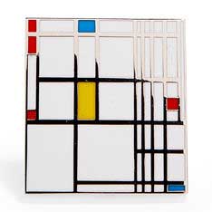 MoMA エナメルピン Piet Mondrian