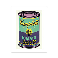 ウォーホル：Campbell’s Soup Can （Purple） ポスター