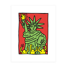 キース・へリング：Liberty ポスター