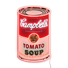 アンディ・ウォーホル Tomato Soup Can ネオンサイン