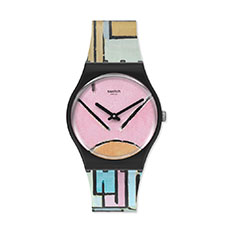 Swatch×MoMA EHb` hA^Composition in Oval with Color Planes 1
